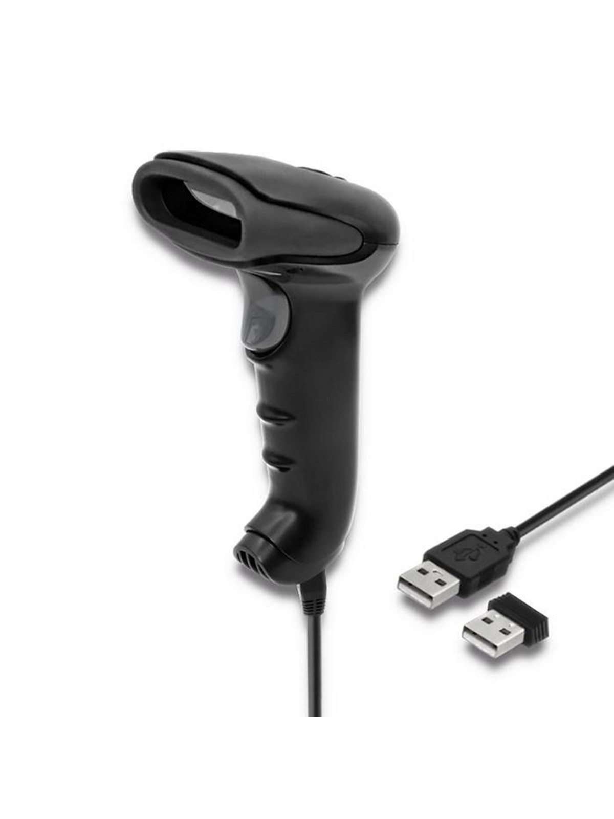 Qoltec 50868 Handheld-Barcode-Scanner - 1D/2D Laser - USB - Kabellos