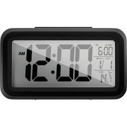 Mebus 42435 Quarz Wecker Schwarz Großes Display