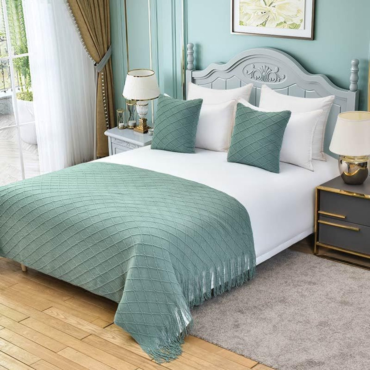 Bedloper Decoratie Droom Groen 130 x 230 cm