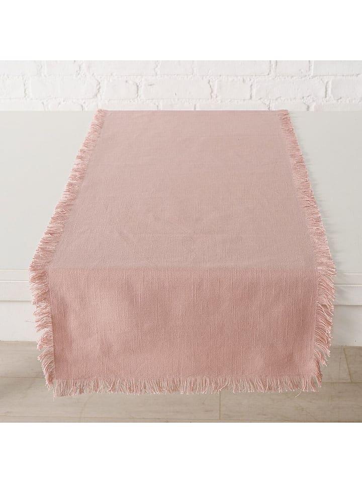 Boltze Tischläufer "Lenea" in Rosa - (L)140 x (B)40 cm - onesize