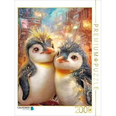 CALVENDO Puzzle Drollige Pinguine | 2000 Teile Lege-Größe 90x67cm Foto-Puzzle für glückliche Stunden