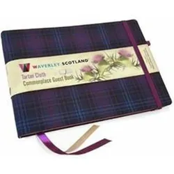 The Gresham Publishing Co. Ltd, Fotoalbum, Guest Book - Kinloch Anderson Thistle Tartan cloth (22.90 x 18.20 cm)