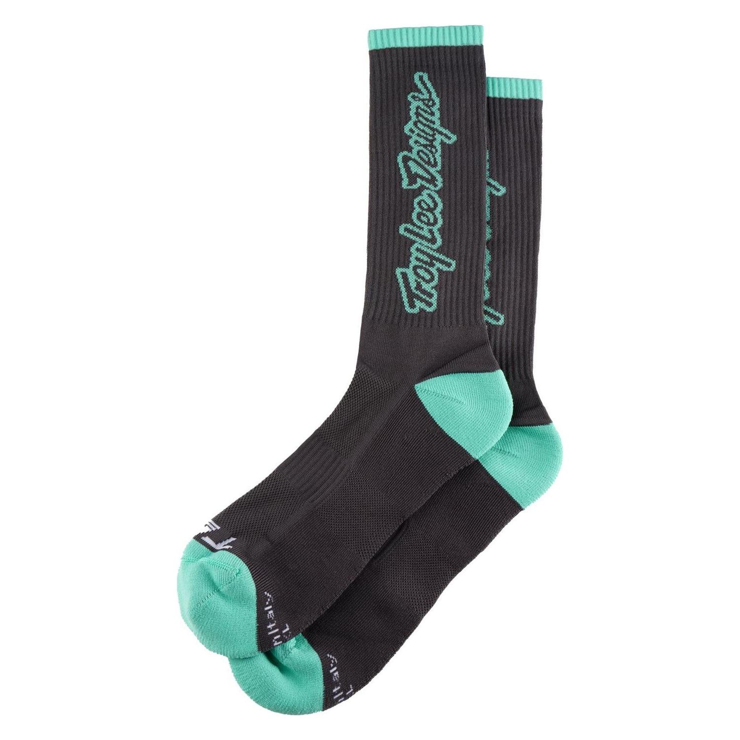 Troy Lee Designs Mens Performance Socks, Signature, army, L/XL (L, XL) (853037024)