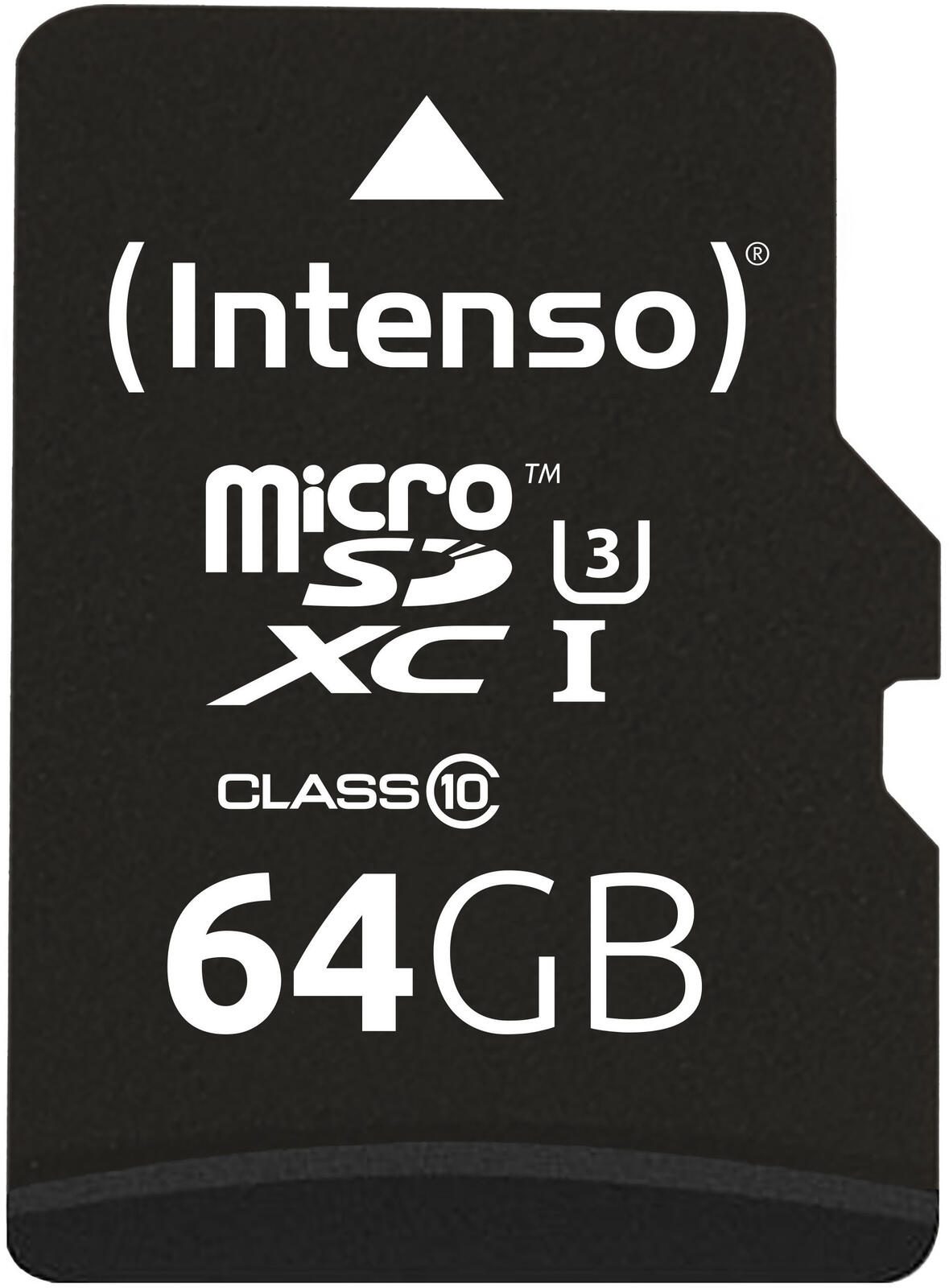 Intenso Speicherkarte microSD Professional 64GB 3433490