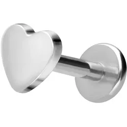 Titan Labret mit Innengewinde HERZ
