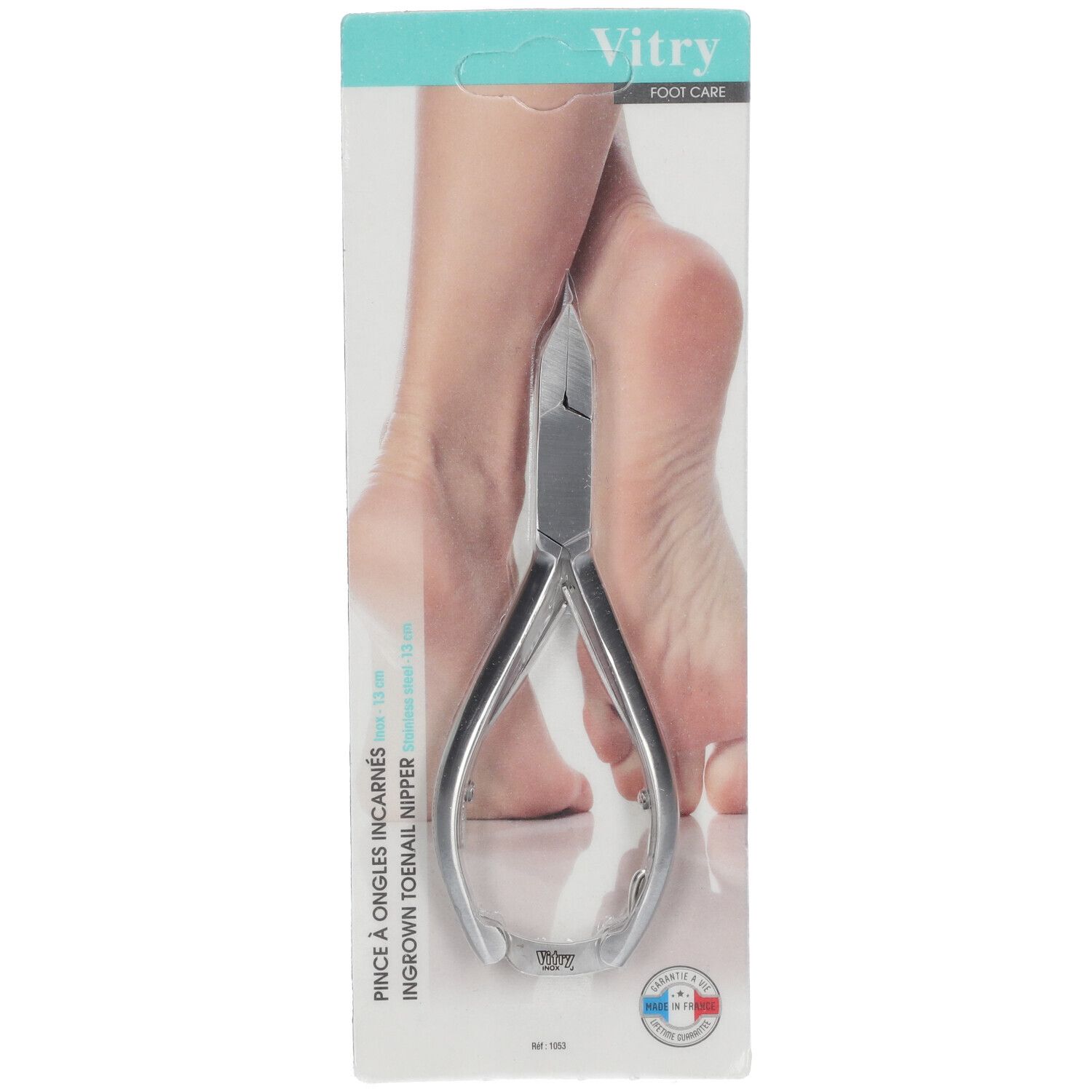 Vitry Classic Nagelpincet Ingegroeid + Etui 1053 1 St Zange