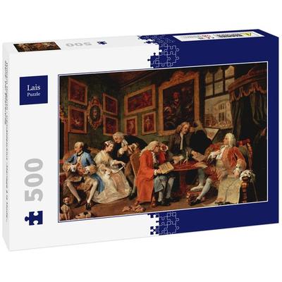 Lais Puzzle William Hogarth - Gemäldezyklus »Mariage à la Mode«, Szene: Der Ehevertrag 500 Teile