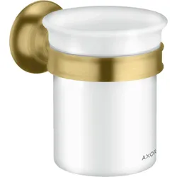 hansgrohe AXOR Montreux Zahnputzbecher, 42134250, Farbe: Brushed Gold Optic