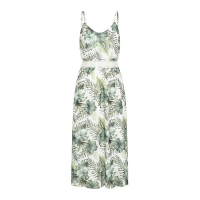 A-Linien-Kleid CLOUD 5IVE "CLOUD 5IVE Maxi Dress", Damen, Gr. M, US-Größen, grün (weiß), 100% Polyester, loose fit, Kleider
