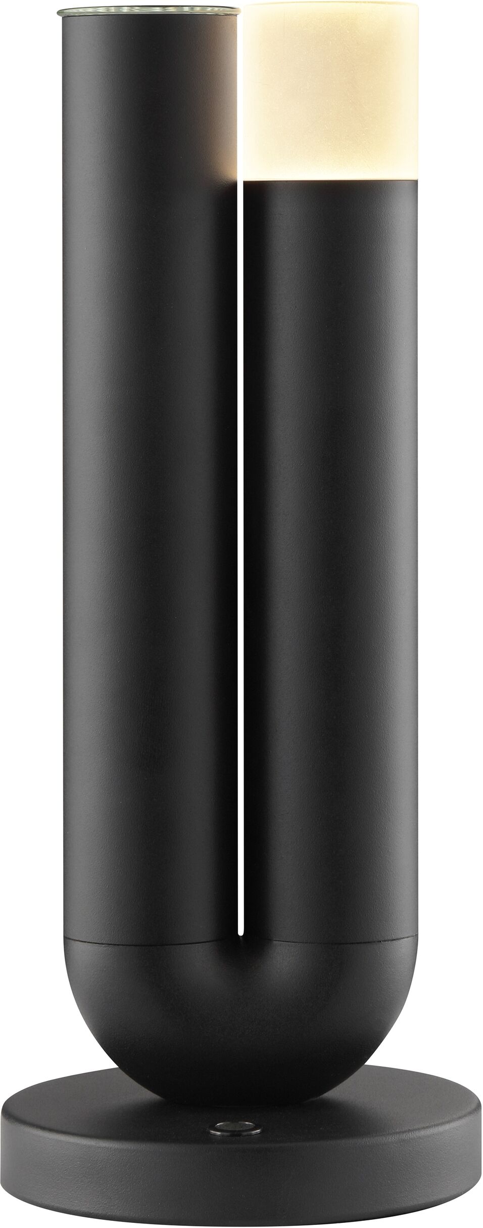 BRILLIANT LED Tischleuchte "Sayu", schwarz, 1, H: 26cm, 1 Stk., Leuchten, LED Akku-Leuchte mit Vase, 27 cm, 250lm, 2700K, Wireless Charging, LED Tischleuchte