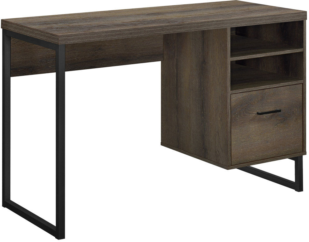 Laurel Foundry Norma Computer Desk Medium brown 76.5cm H X 108.3cm W X 49.5cm D
