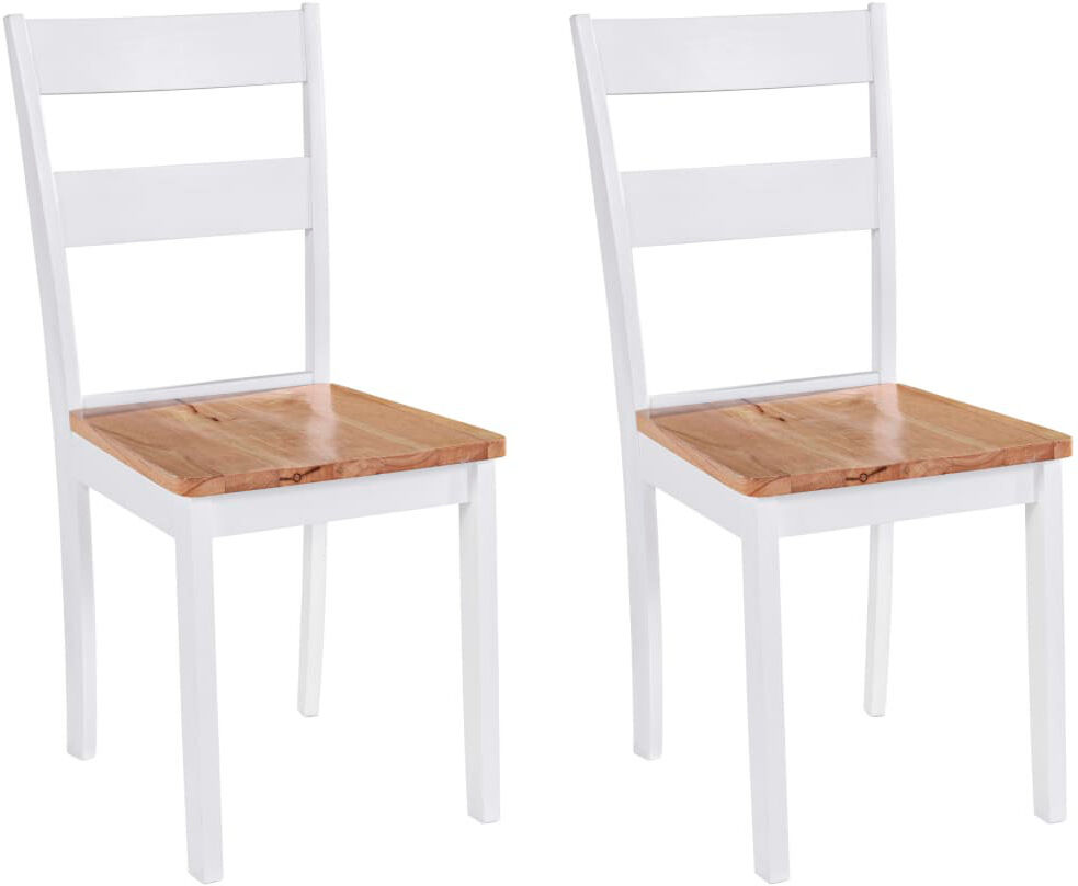 Brambly Cottage Andi 45 cm H Solid Wood Side Chair in White White 89cm H X 40.5cm W X 48cm D
