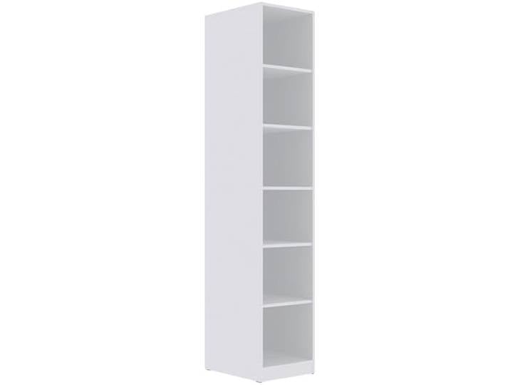 Regal offenes Standregal 40 x 206 x 51 cm Serie TRES modernes Schrankregal mit 6 Fächern Marmex Möbel TRES 10B Weiß