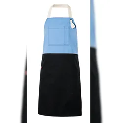 Latzschürze 2-farbig für Hotel & Gastronomie ⚥ Himmelblau One Size