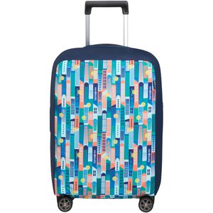 Samsonite Kofferschutzhülle TA Revolution, bis 55 cm, city print, mit Reiß- und Klettverschluss