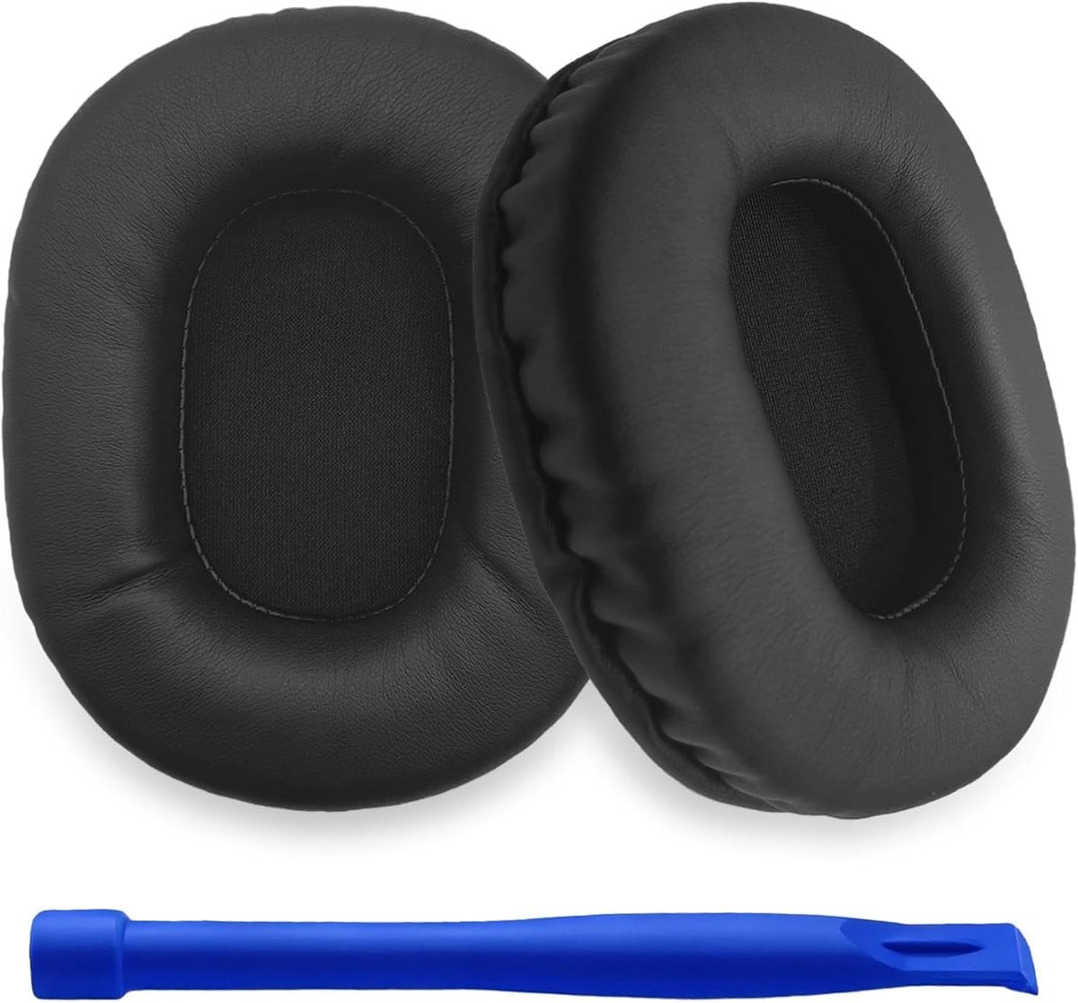 Vervangende PU lederen over-ear oorkussens met geheugenschuim voor gamers koptelefoons (1 paar)