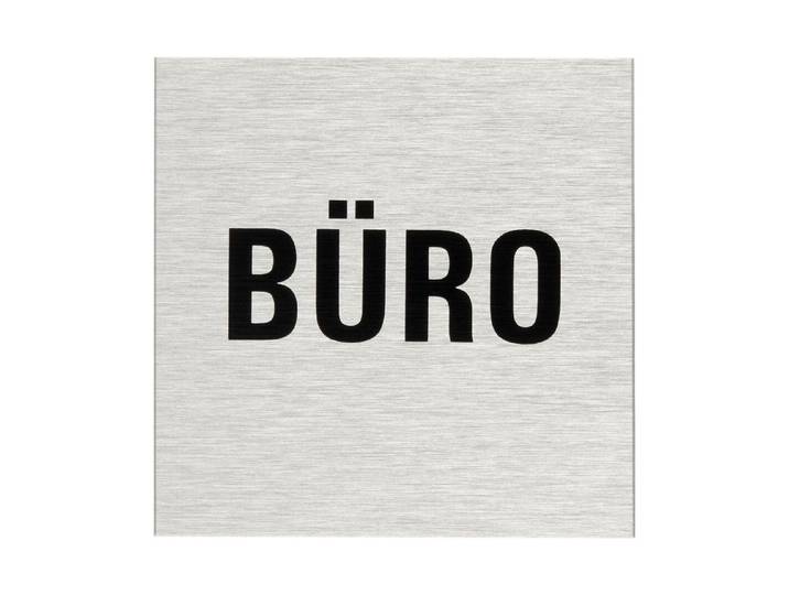 Alu-Schild Büro ⌀ 6 cm
