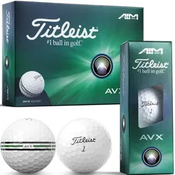 Titleist AVX Golfball 12er Packung AIM 360 weiss