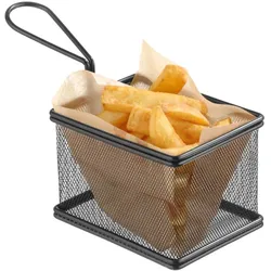 HENDI Miniatur-Frittierkörbe, 100x80x(H)75mm