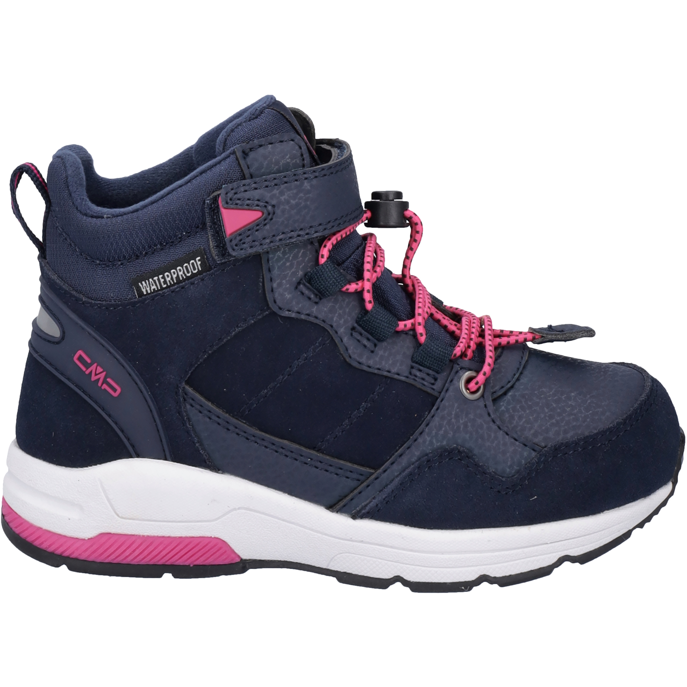 CMP Hadil Leather WP Kinder Freizeitschuhe blau Größe 34 Lifestyle Wasserdicht