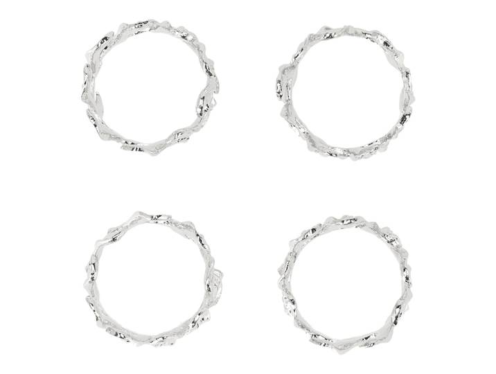 Scandi Living Ronds de serviette Vine 4 pièces Ø4,7 cm Alliage de zinc