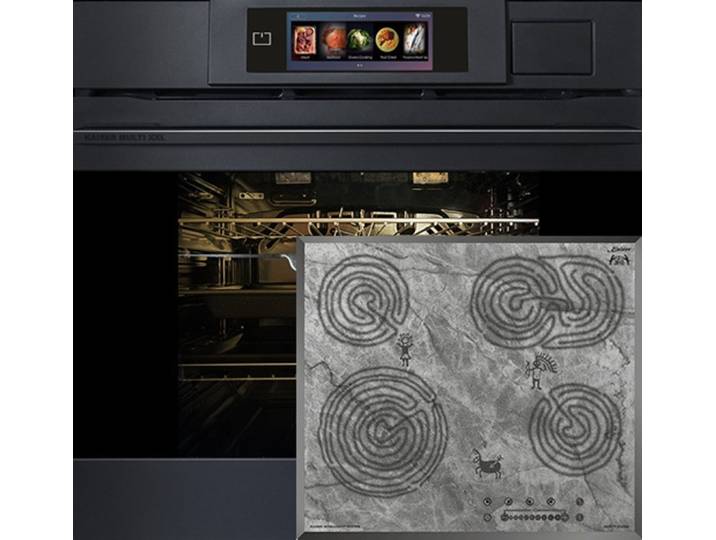 Kaiser Küchengeräte Backofen-Set Herd Set Autark XXL Multi 37,Multifunktions-Elektro-Dampfbackofen mit Dampfreinigung, 60 cm+Glaskeramikkochfeld 60 cm EH 6341+KCT 6715 F Ära, mit 1-fach-Teleskopauszug