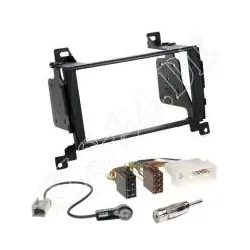 Autoradio 2-DIN Einbaurahmen Radioblende+Adapter Einbauset für Hyundai Santa ...