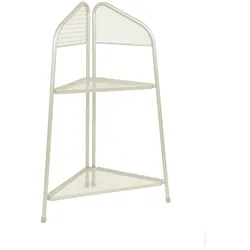 DELUKE Eckregal EDKO Stahl Beige 100x48x48cm Standregal Ecke Wohnzimmerregal Dekorregal