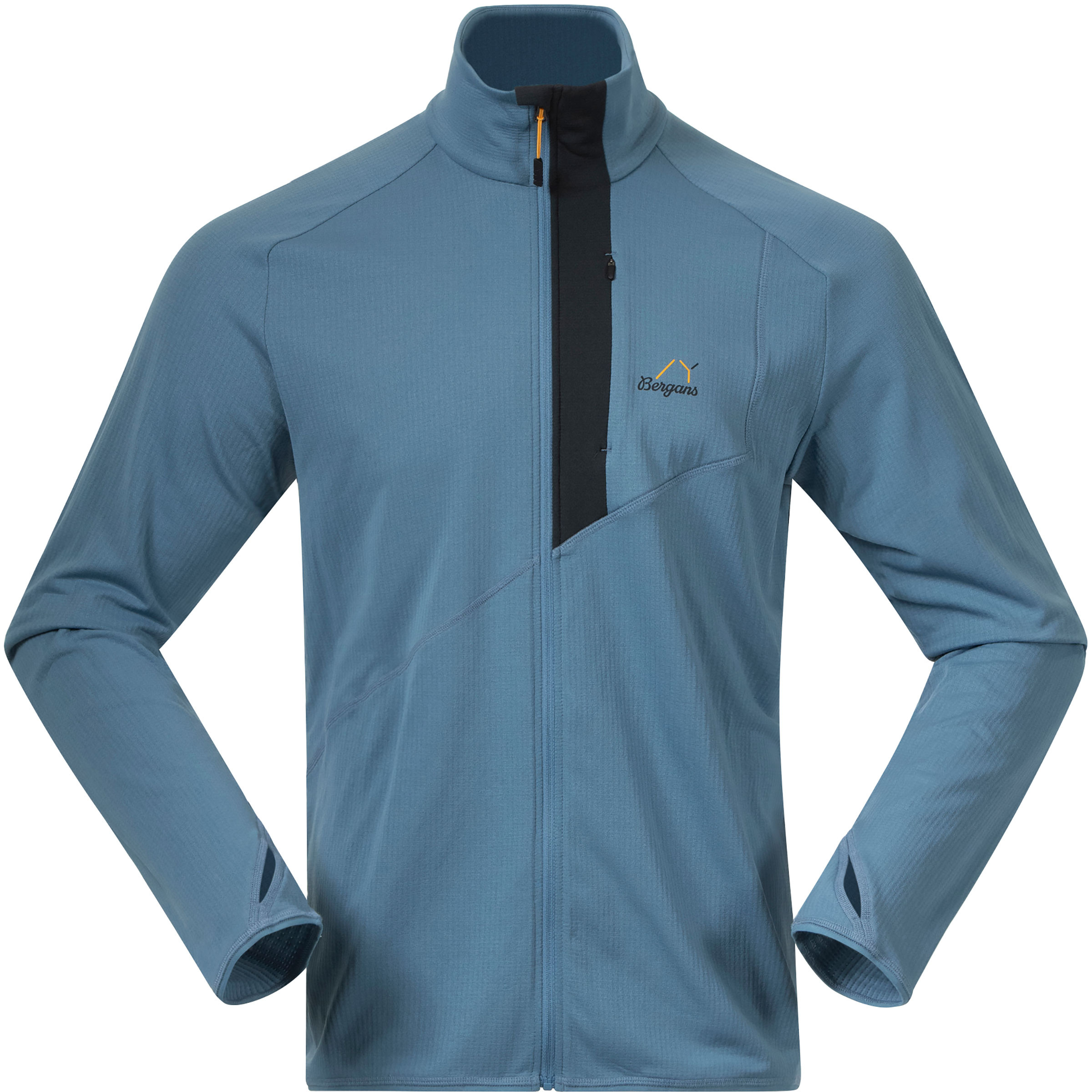 Bergans Y LightLine Essence Midlayer Herren Fleecejacke blau Größe XL Trekking Atmungsaktiv