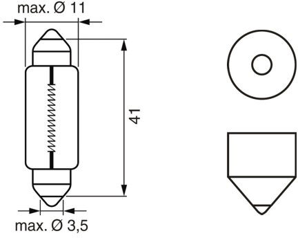 Bosch Glühlampe, Innenraumleuchte 1987302225