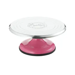 Sallys drehbare Tortenplatte  Sallys ¦ rosa/pink ¦ Aluminium ¦ Maße (cm): H: 16  Ø: 31.0