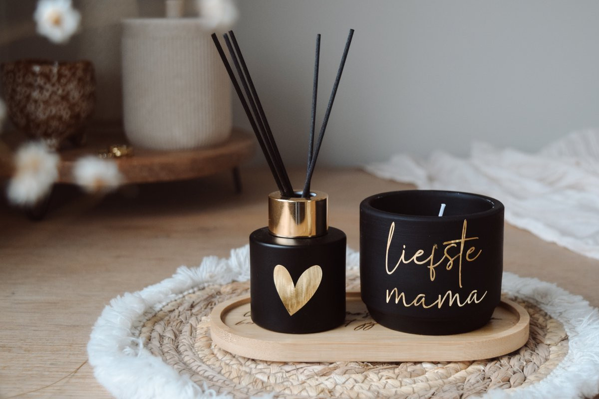 Geurpakket Liefste Mama – Cederhout – Modern Zwart