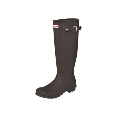 Gummistiefel HUNTER "Original Tall", Damen, Gr. 43, Synthetik, braun, Schuhe Gummistiefel, wasserdicht