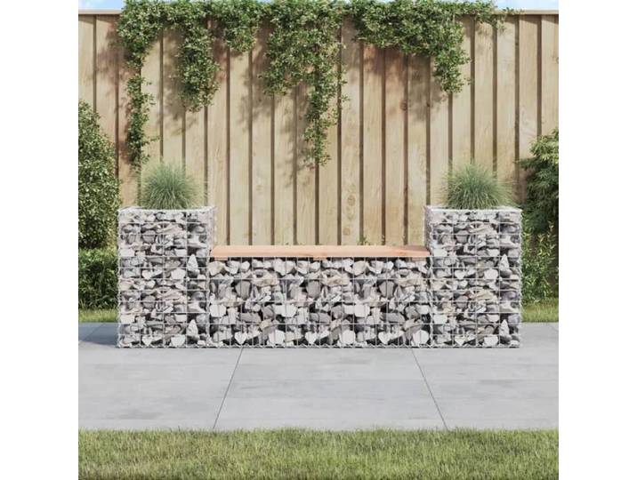 Banc de jardin design gabion-Banc d'extérieur 183x41x60 5 cm bois massif douglas