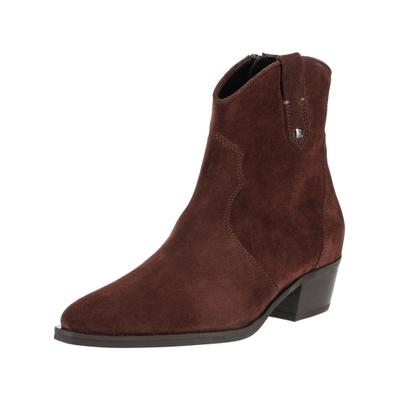 Bikerboots HÖGL "Högl Stiefelette Veloursleder", Damen, Gr. 39, braun, Veloursleder, Schuhe Bikerboots