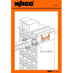 WAGO GmbH &amp; Co. KG Handhabungsaufkleber 210-407