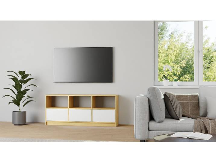 Meuble phonographe sur mesure Pickawood Hêtre Naturel huilé