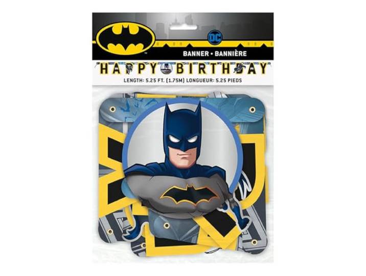 Gelukkige verjaardag brief banner 5,25 ft Batman 1 st.
