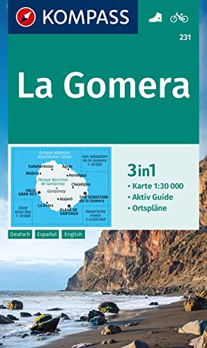 KOMPASS Wanderkarte 231 La Gomera 1:30.000: 3in1 Wanderkarte, mit Aktiv Guide und Ortsplänen. Fahrradfahren. - Preis vom 10.10.2026 11:48:34 h