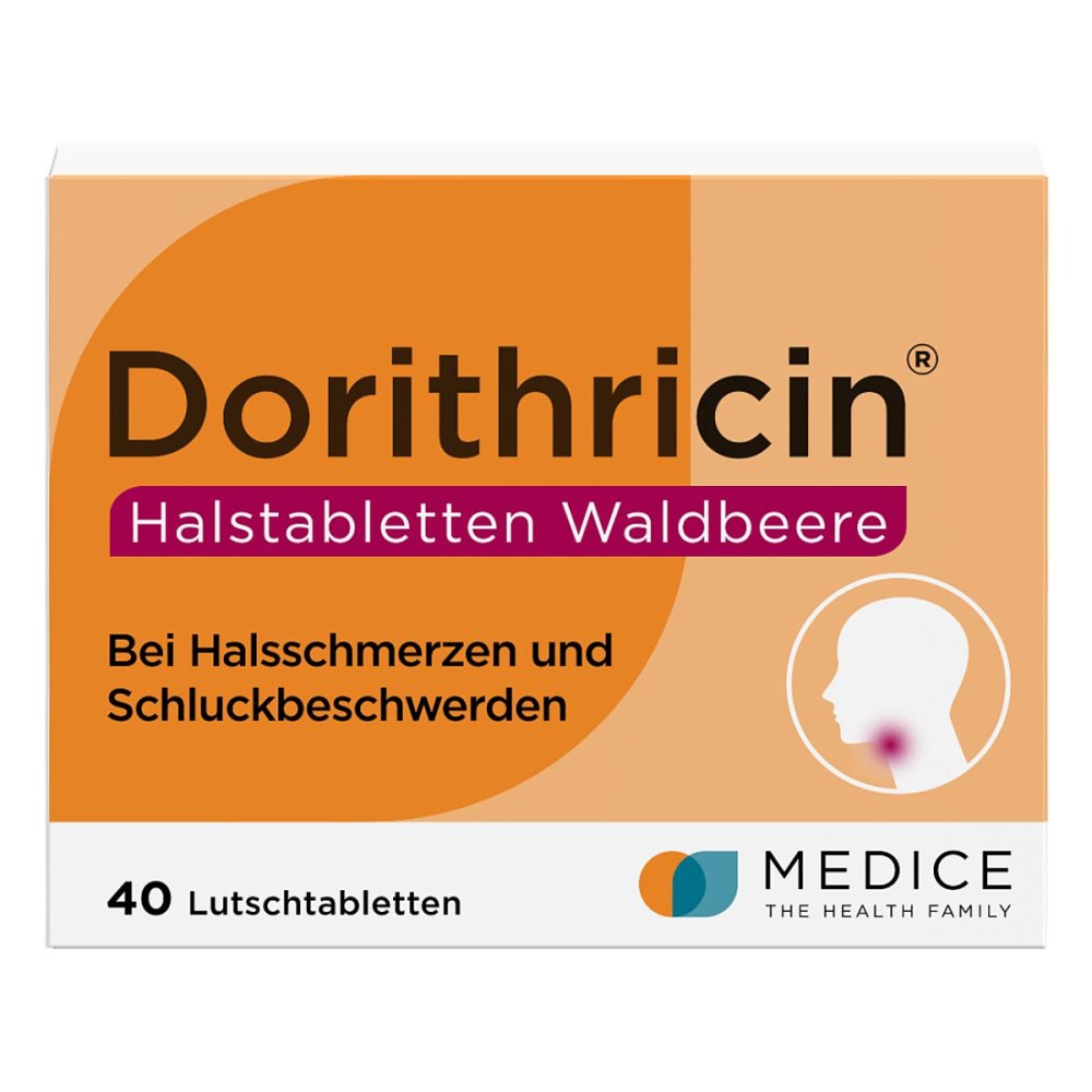 MEDICE Arzneimittel Pütter GmbH&Co.KG Dorithricin Waldbeere Lutschtabletten bei Halsschmerzen 10078428
