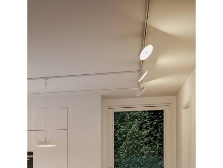 Paulmann URail Smart-LED-Spot Hildor, signalweiß, Zigbee dimmbar, weiß / opal, für Wohn- / Esszimmer, Kunststoff, Modern