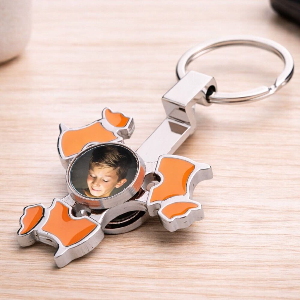 Ocadeau Porte clef hand-spinner coloré