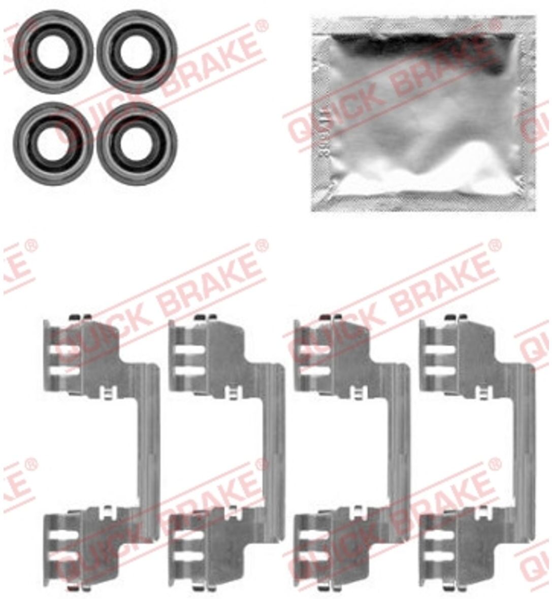 Zubehörsatz, Scheibenbremsbelag QUICK BRAKE 109-1784