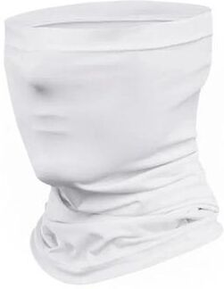 Uplifted Goods Summer Ice Silk Cycling Face Mask Neck Gaiter white