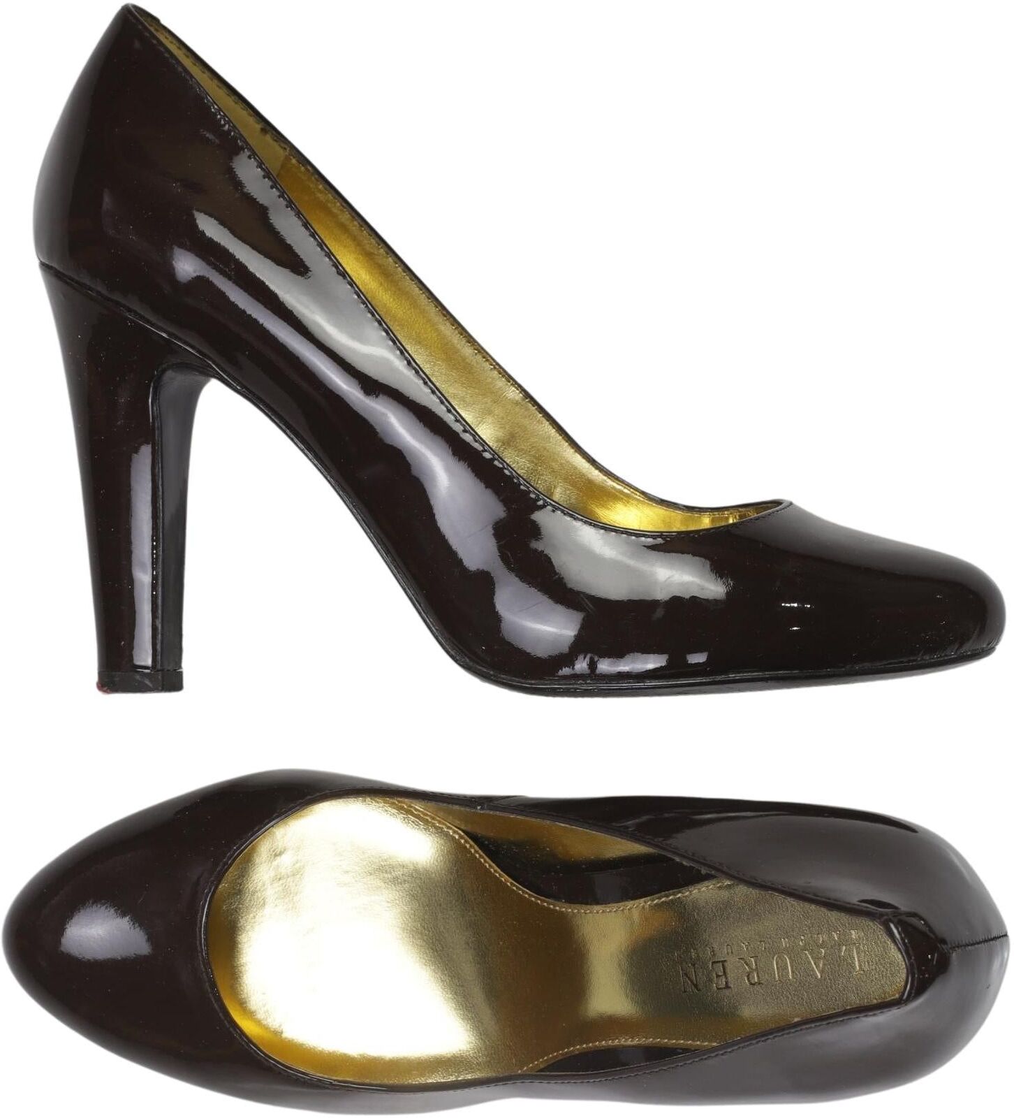 Lauren Ralph Lauren Damen Pumps, Braun, Gr. EU 39, Leder - Second Hand