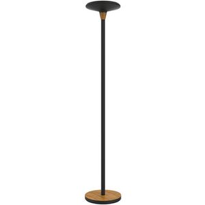 Unilux Stehlampe Baly Bamboo, LED, schwarz, 180 cm, 5350 Lumen, 44,6 Watt, dimmbar