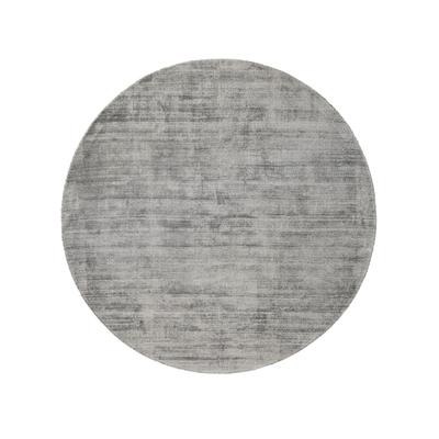 Teppich HEINE HOME Gr. 6, grau, H:7mm Ø:150cm, Viskose, Teppiche, Teppich