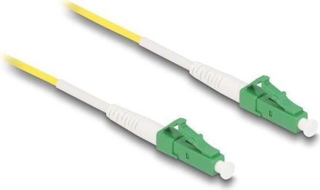 Delock Glasvezelkabel LC/APC single-mode naar LC/APC single-mode, Simplex, 1 meter, Geel