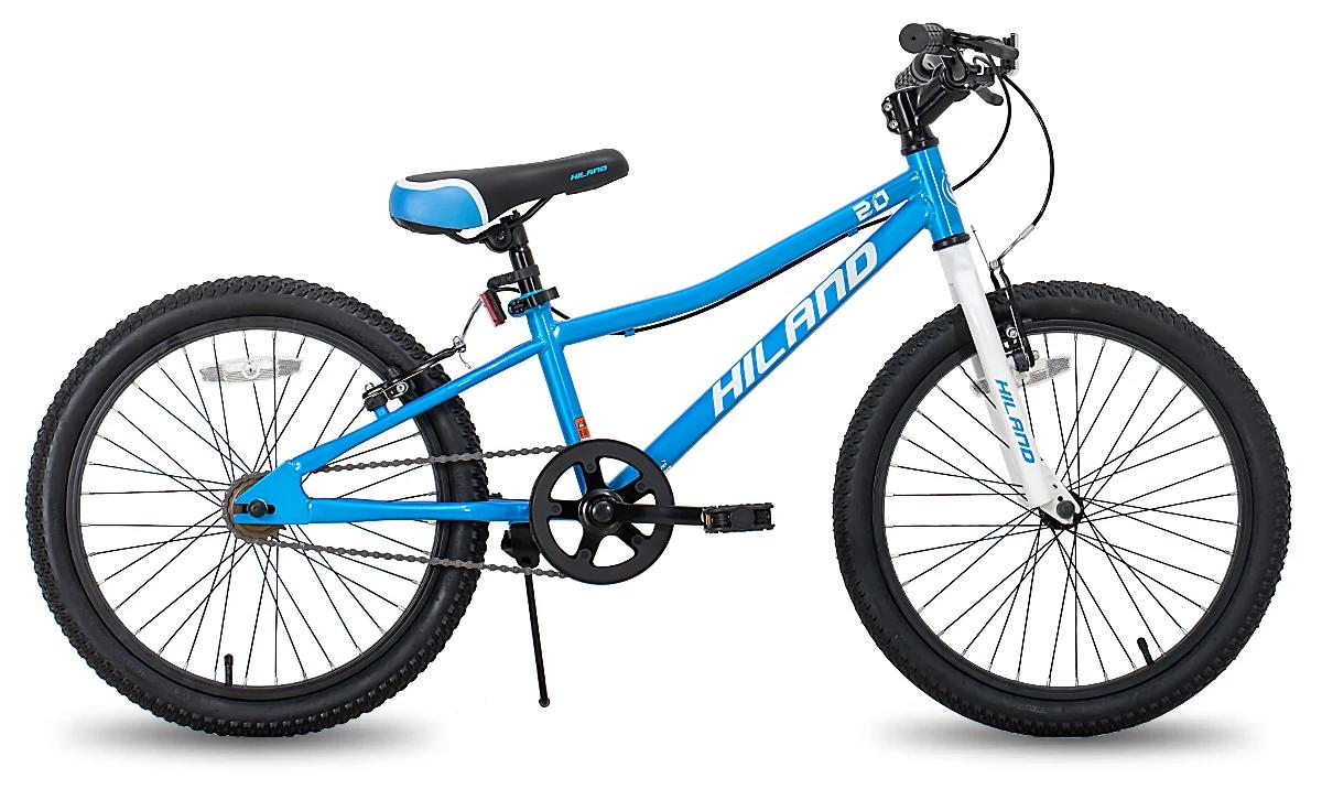 Kinderfahrrad - Mountainbike für Kinder - 50 cm Räder - Singlespeed - Doppelte V-Handbremsen - Stahlrahmen mit Ständer - Blau