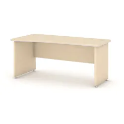 Büro-Eckschreibtisch ARRISTO LUX, 180x90 cm, links, Birke